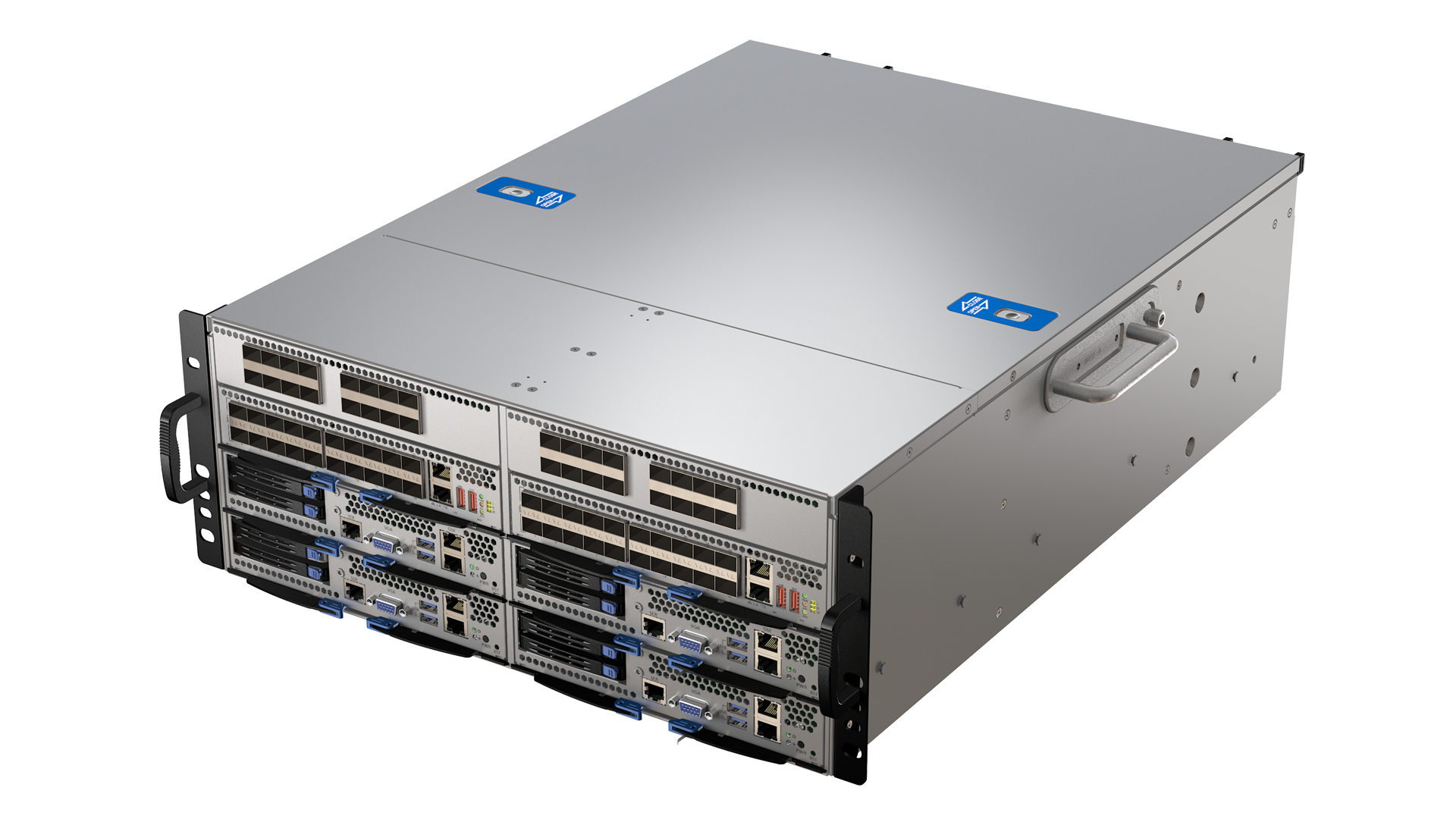 CSA-7400<br />4U 19”OCCERA的网络安全平台，支持 Intel® Xeon® E5-2600 V3/V4 处理器