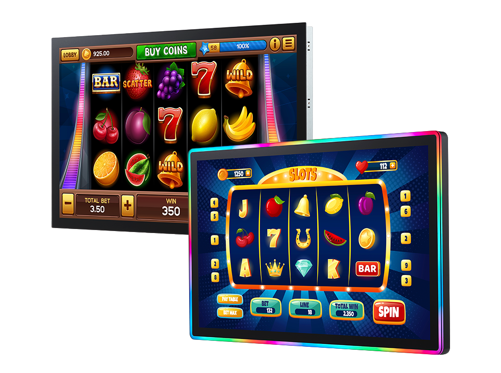 casino gaming monitors, true flat monitors, 27 inch casino gaming monitors, 32 inch casino gaming monitors