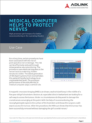 medical panel pc, all-in-one panel pc, neuromonitoring, high-performance medical pc
