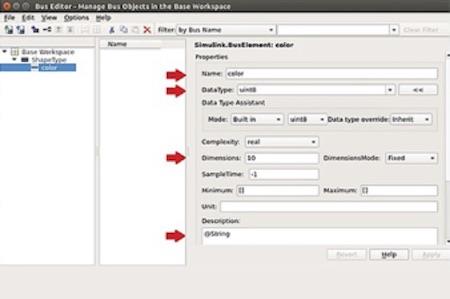 <br />Figure 2: Mapping Data Types using Simulink Bus Editor